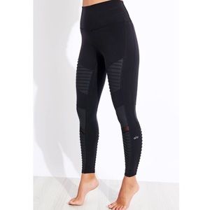 Alo Yoga Moto Leggings Pants Workout Black XS